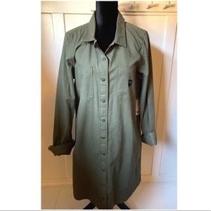 NWT Vans shirt dress army green